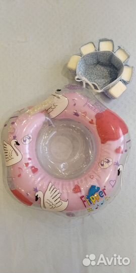 Круг и чепчик для купания малыша