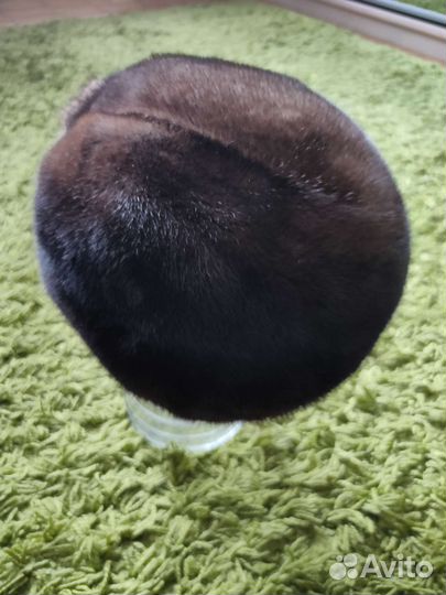 Шапка-берет норковая женская