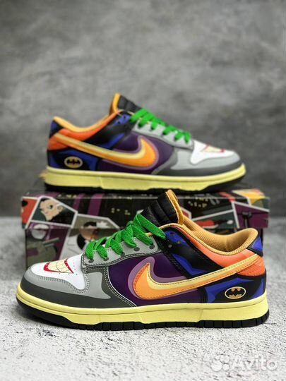 Кроссовки мужские Nike Dunk Batman Joker Найки