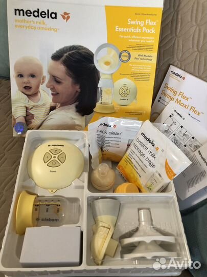 Молокоотсос medela swing flex электрический