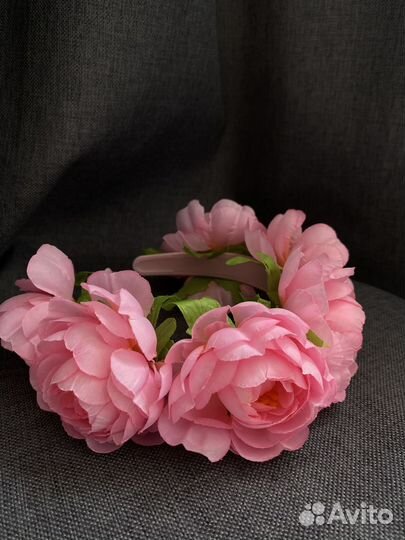 Цветочный ободок для волос