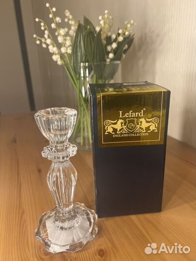 Подсвечник Lefard 14 см стекло хрусталь