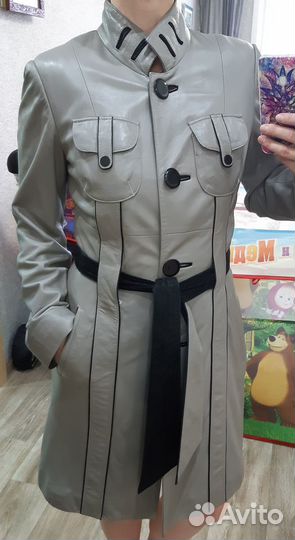 Кожаный плащ