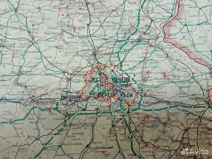 Карта ГДР
