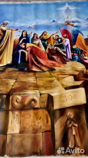 Картина маслом на холсте большая