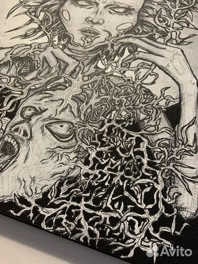 Картина акрилом на холсте