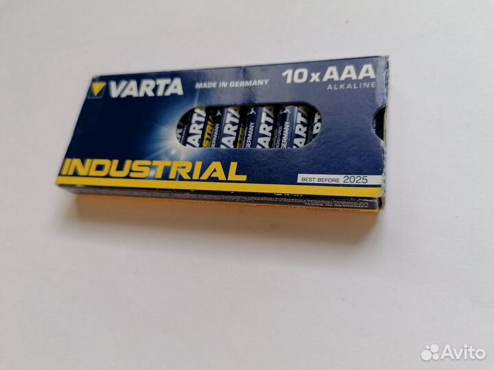 Батарейки Varta Industrial 10шт ааа LR3 1,5V Alkal
