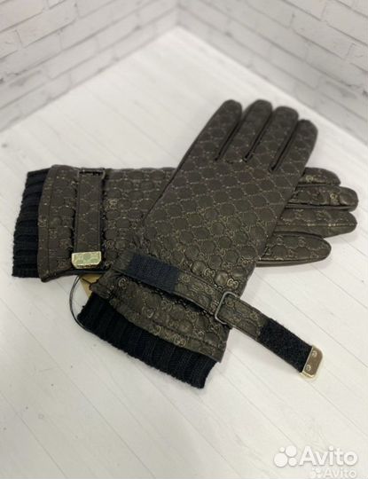 Перчатки женские кожаные Gucci