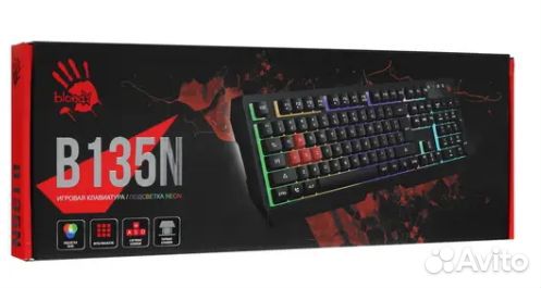 Клавиатура A4Tech Bloody B135N черный