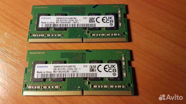 Оперативная память 8gb 3200 мгц Самсунг