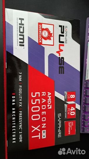 Видеокарта AMD radeon rx 5500xt 8 gb