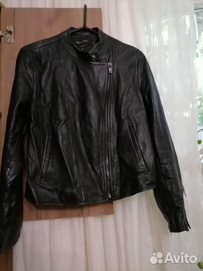 Кожаная куртка 50 massimo dutti xl оригинал