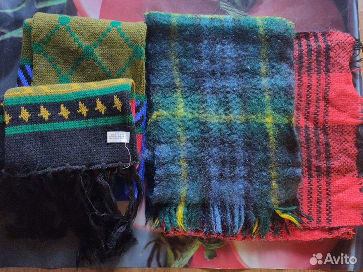 Шарфы мохеровые и ч/ш винтаж