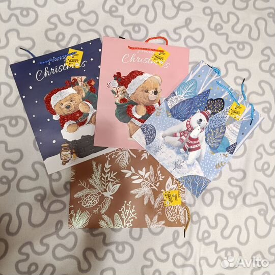 Пакеты подарочные новые