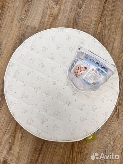 Матрас детский круглый с намотрасником