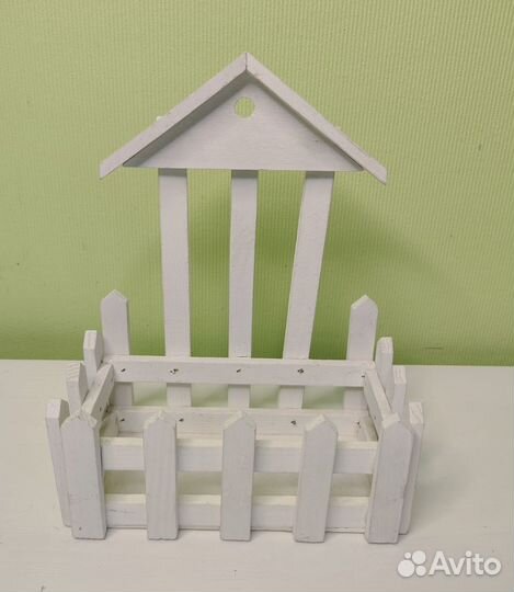 Заготовка забор с крышей деревянная