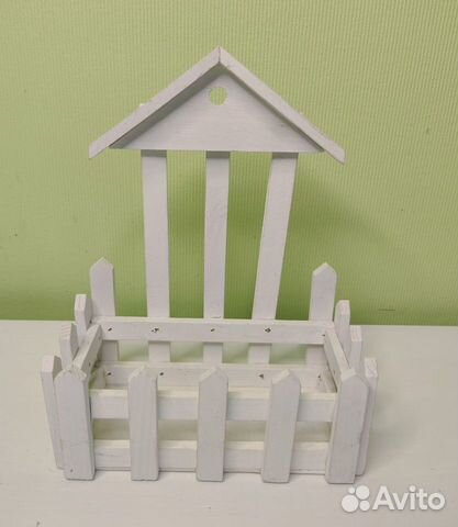 Заготовка забор с крышей деревянная