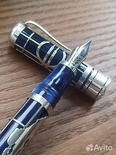 Ручка перьевая Montegrappa редкая винтаж серебро
