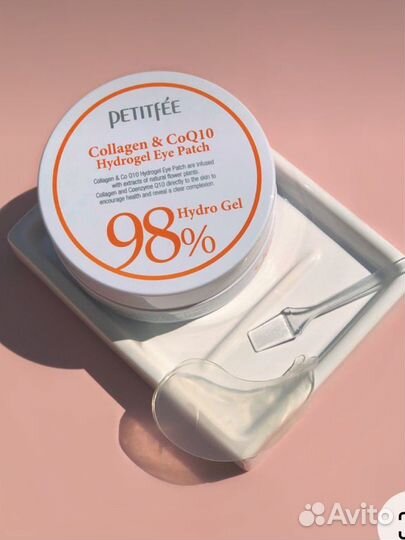 Патчи гидрогелевые petitfee 98 коллаген и коэнзим