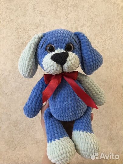 Вязанная игрушка. Щенок