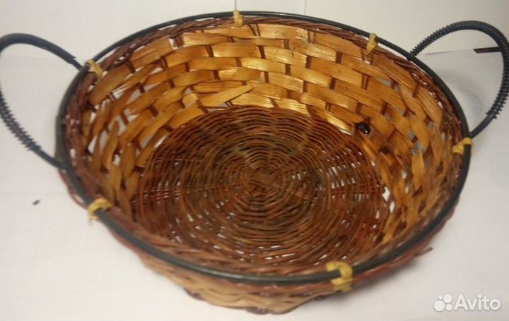 Ваза плетеная для фруктов 2 штуки