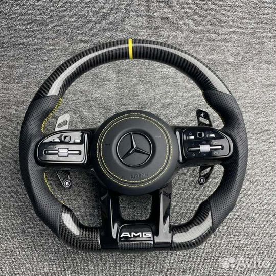 Руль Mercedes AMG w205 w213 w222 карбон