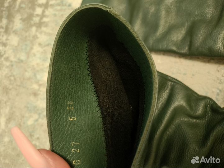 Кожаные сапоги