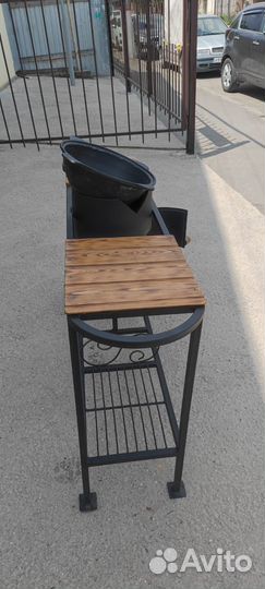 Печь под казан 6 мм сталь 270 мм (d) + столики