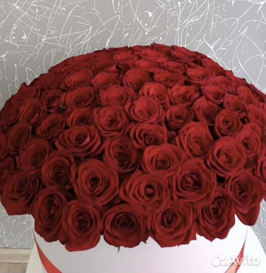 Крупные розы 70 см