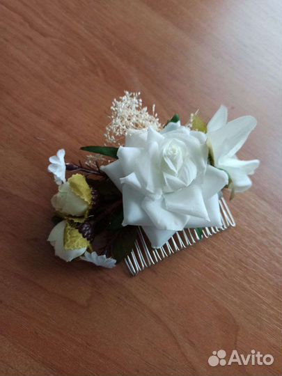 Свадебная заколка для волос, заколка цветы