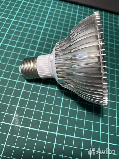 Фитолампа E27 полного спектра 4000K+660nm, 12 Вт
