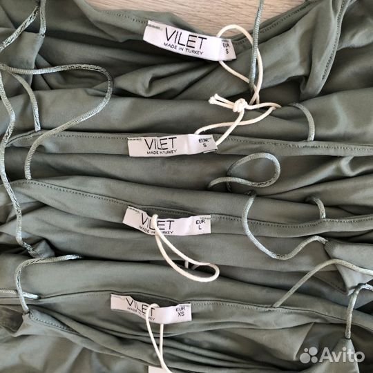 Топ базовый майка хаки zara lime 12storeez S XS L