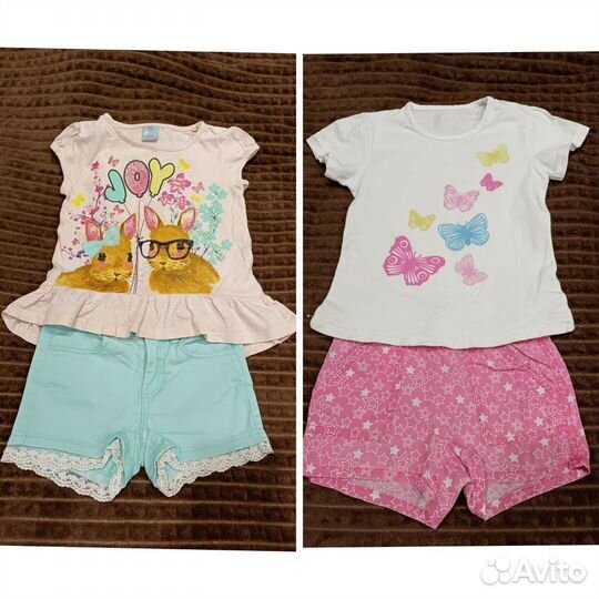 Летние вещи на девочку 86-92