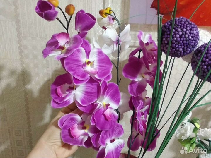 Искусственные цветы 4варианта