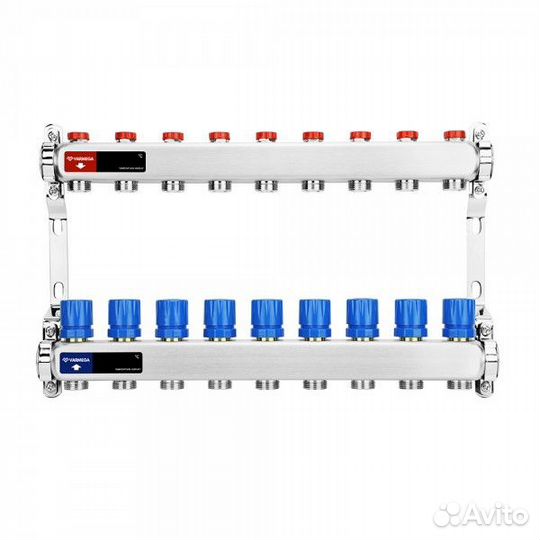 Коллекторная группа для отопления 9 контуров 3/4EK