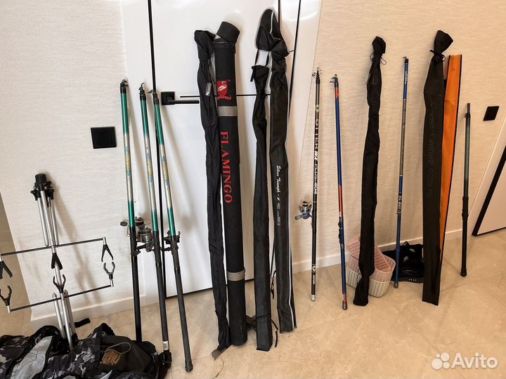 Спининги и удочки бу, подставки под удочки