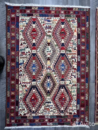 95. Ковер Сумах Иран Шерсть 202х141