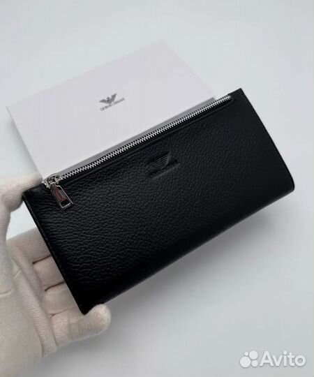 Кошелек мужской armani наутральная кожа