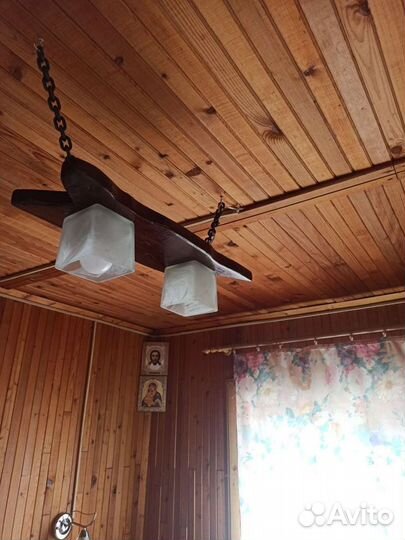 Светильник из дерева