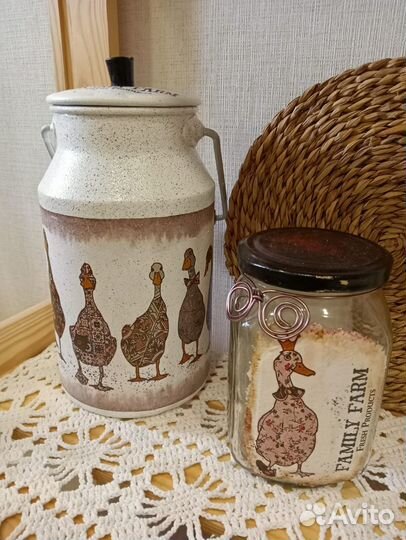 Бидон Декупаж