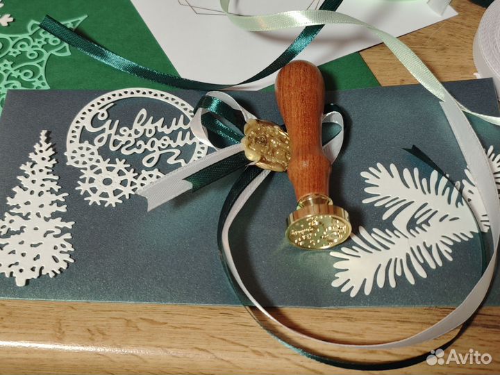 Подарок на Новый год открытка конверт для денег