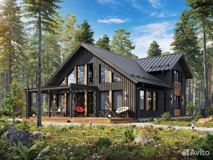 Каркасные дома и бани лофт