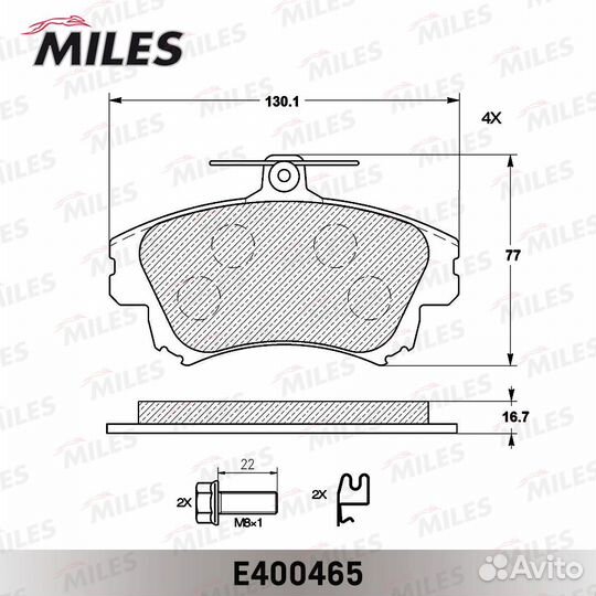 Колодки тормозные mitsubishi carisma 95-06/colt 04