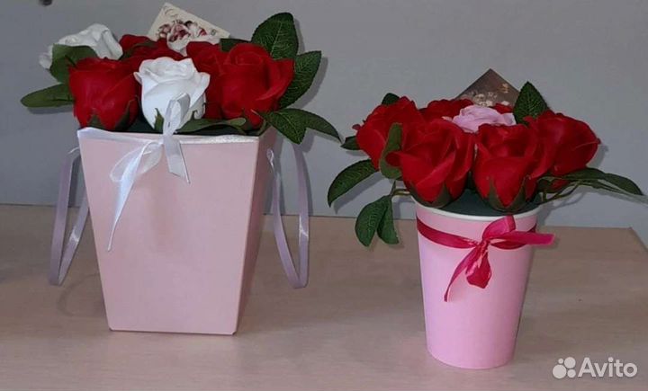 Букет из мыльных роз