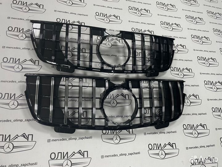 Решетка радиатора на Mercedes GL x164 GT до рест