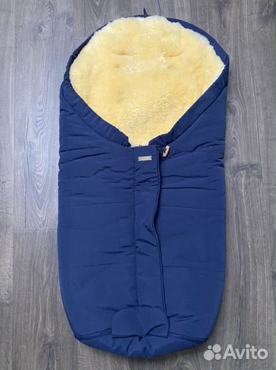 Зимний конверт в коляску на овчине