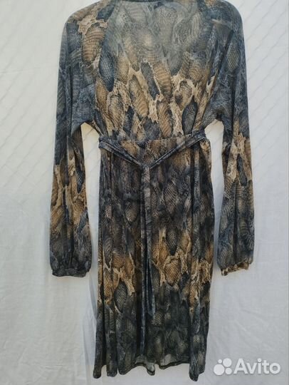 Платье женское с змеиным принтом. Франция
