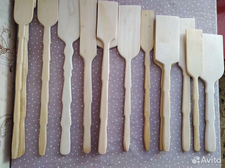 Лопатка деревянная с длинной ручкой