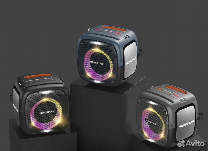 Колонка Hopestar w80 Party One 2 микрофона