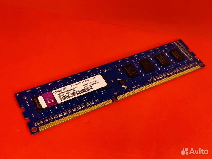 Озу DDR3 Kingston 2Gb 1600MHz